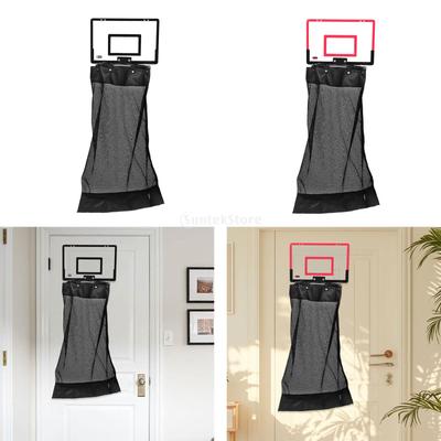 Hanging Laundry Hamper Bag Sturdy Laundry Basket for Household Bathroom Dorm Over Door Basketball Hamper Mesh Laundry Basket