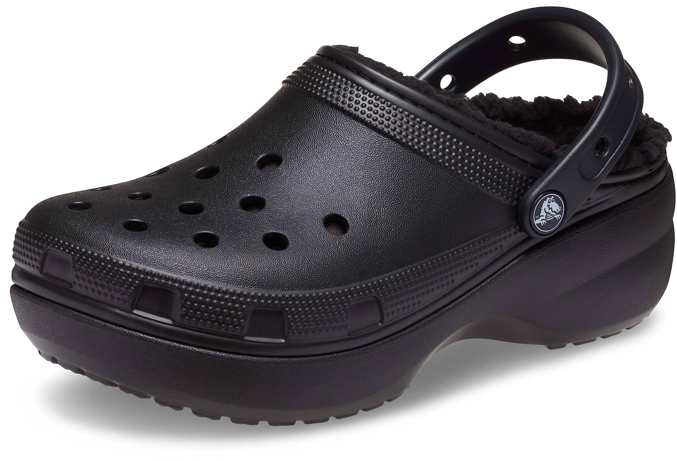

Crocs Сандалии Classic Platform Lined Clog Черные 24см чёрный
