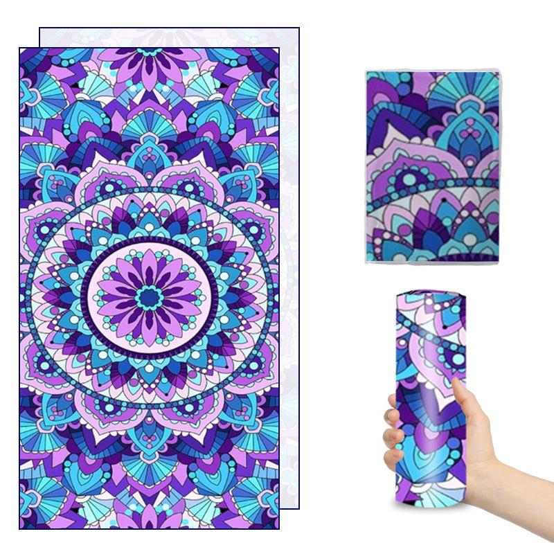 New Printed Beach Towel Microfiber Quick-drying Beach Towel Summer Sunscreen Shawl Does Not Account for Sand Plus Large Swimming Bath Towel