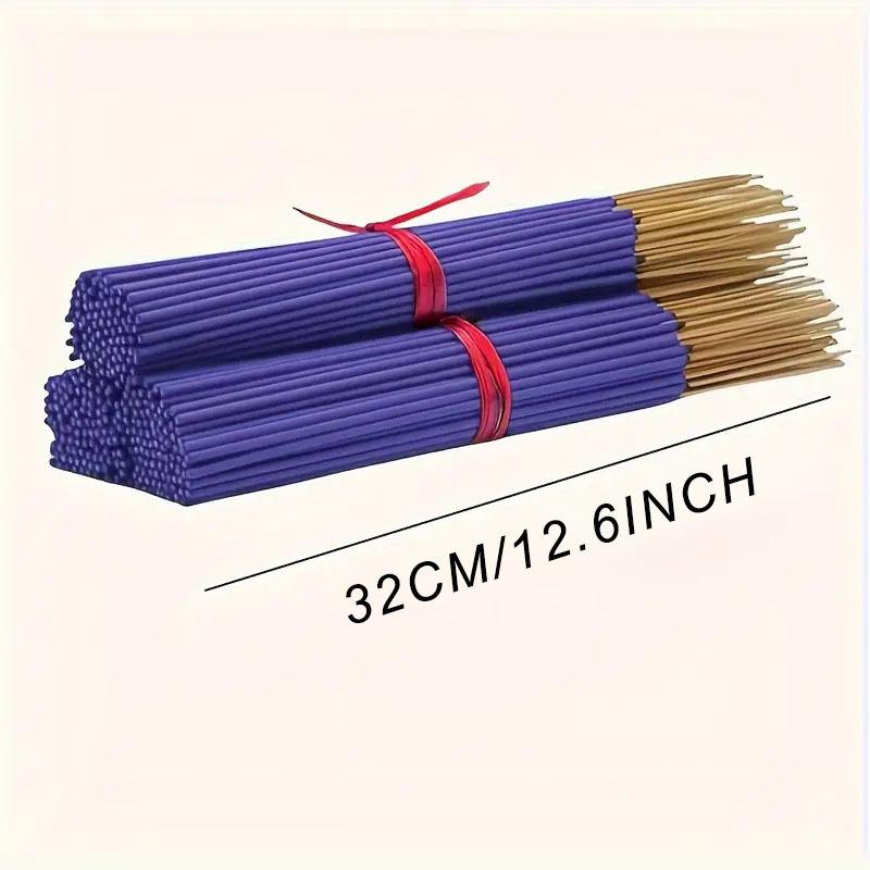 100 Sticks Clean and Low Powder 22cm Lavender, More Popular Among Women for Fragrance, Retro Creative Bamboo Stick Fragrance