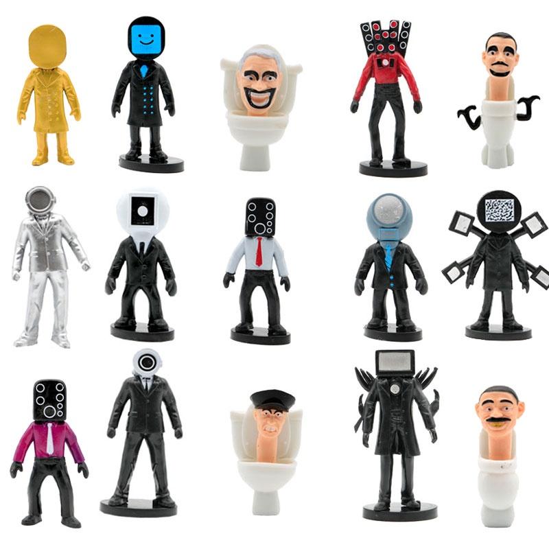 Skibidi Toilet Pvc Collectible Figure Interactive Game Desktop Decoration