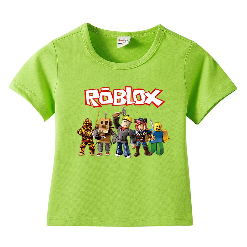 

Хлопковая футболка для мальчиков ROBLOX - Летний топ с коротким рукавом для детей 2023 150 cm