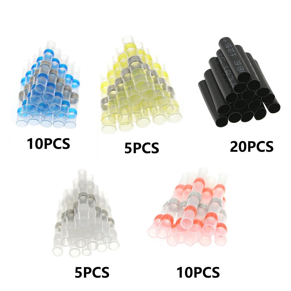 For Automotive Wiring Butt Wire Connectors Solder Seal Sleeve For DIY Electrical Projects Polyolefin Heat-shrinkable