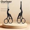Stainless Steel Round-Head Nose, Eyebrow, Eyelash, and Makeup Scissors