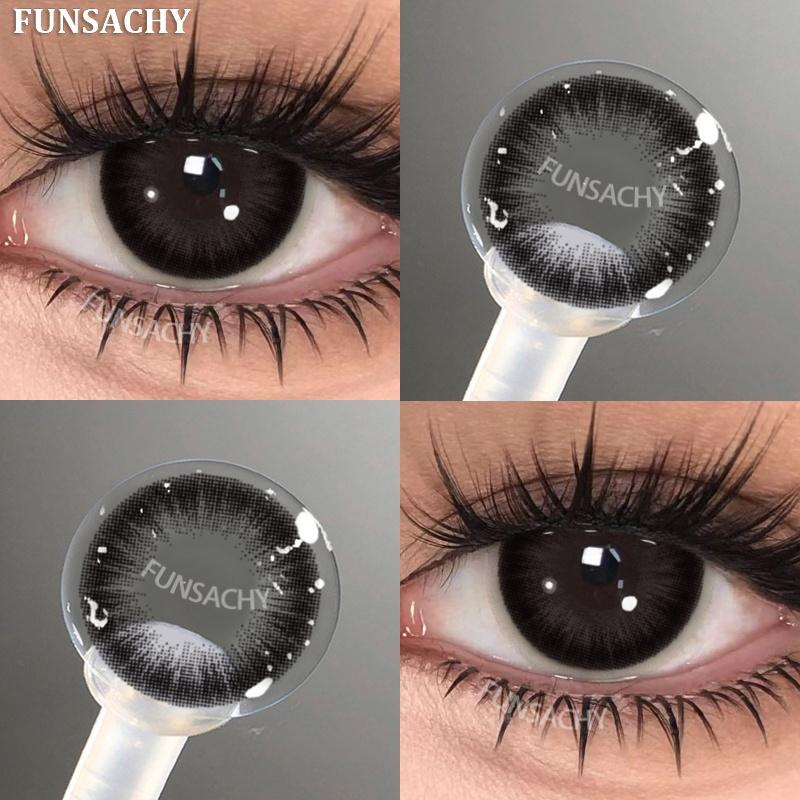 FUNSACHY 1 para Modny Makijaż Piękno Soczewki Kontaktowe Miękkie Roczne Niebieskie Zielone Kontakty Kolorowe Soczewki Kolorowe Miękkie Soczewki Źrenice