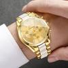 Xiaomi 4PCS Fashion Roma Dial Men Business Watches Jewelry Set Luxury Male's Quartz Wristwatch Reloj Hombre (Without Box)