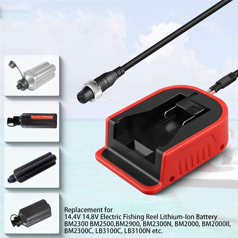 A72U Battery Adapter For 18V M18 Battery For Daiwa BM2300/For Shimano 14.4V Beastmaster 9000 Electric Fishing Reel