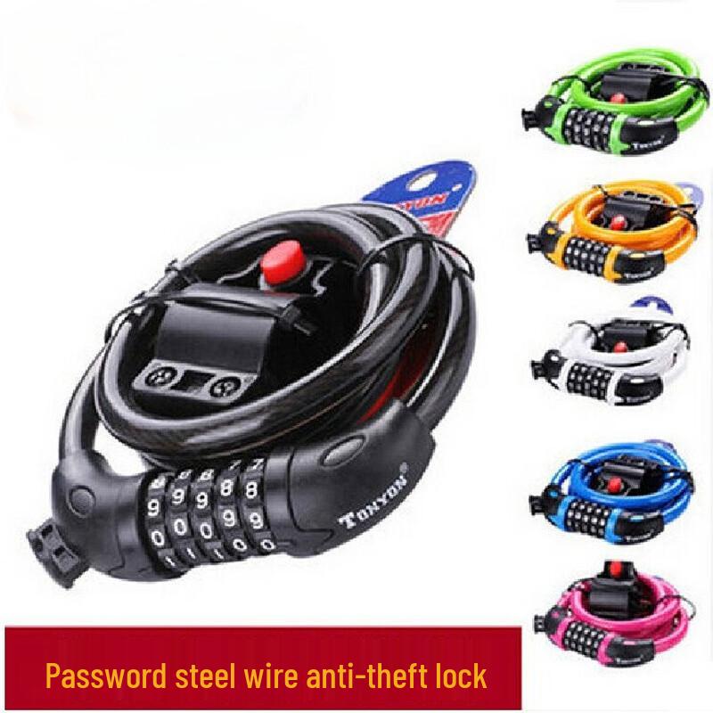 LiShi 5-Digit Combination Bicycle Cable Lock