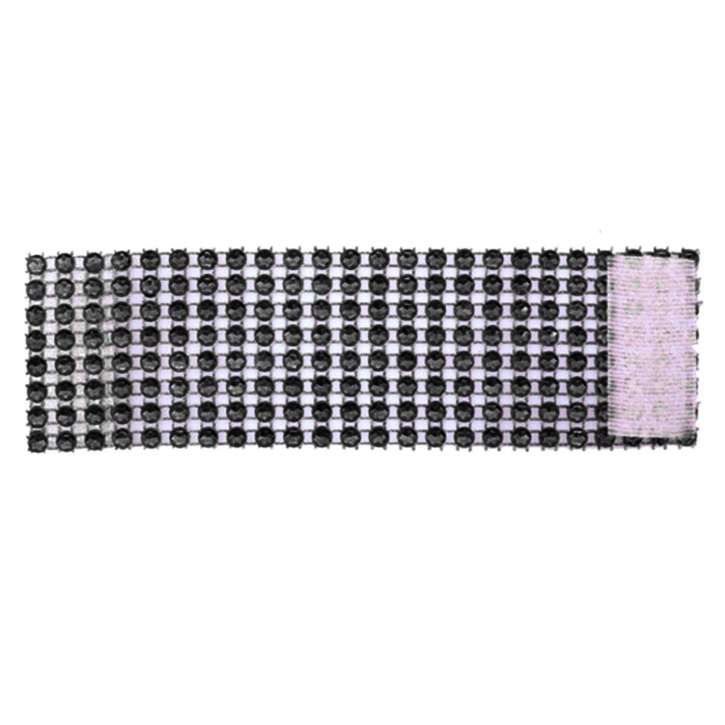 

10x Кольцо для салфетки со стразами, держатель для салфетки, декор для свадебного банкетного стола чёрный