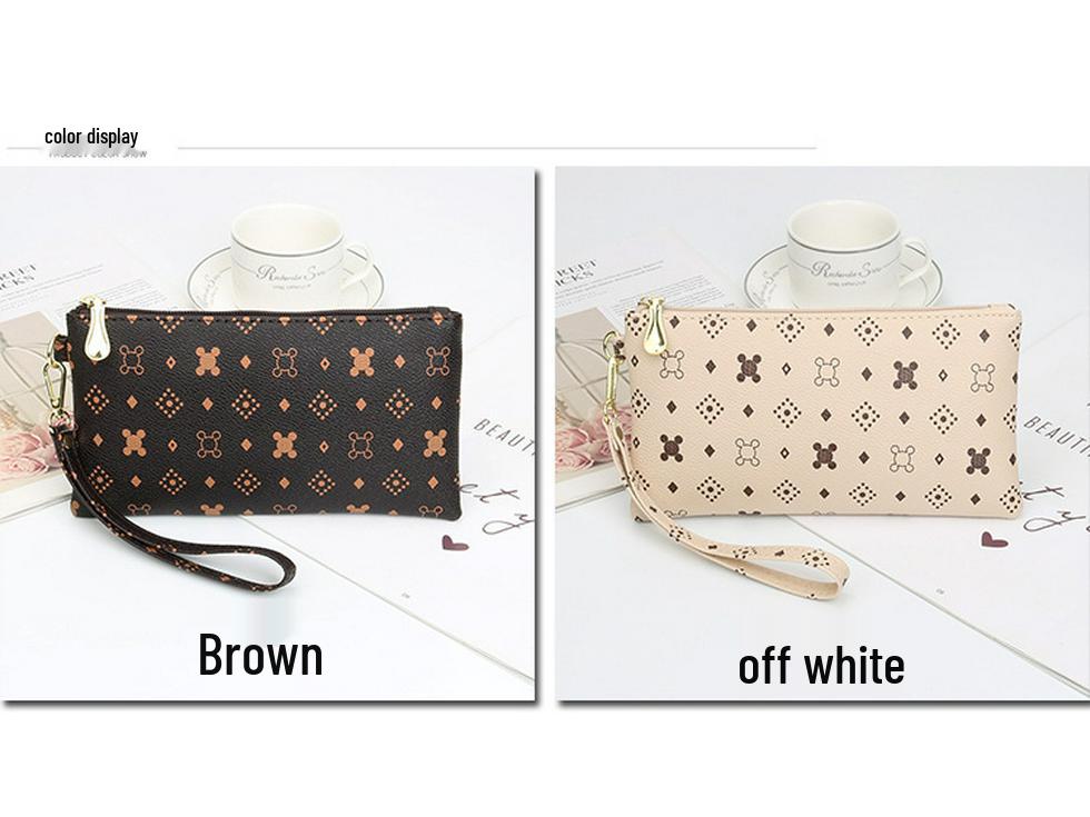 Elegant Women's Clutch Wallet: Long, Large-Capacity Coin Purse & Phone Bag