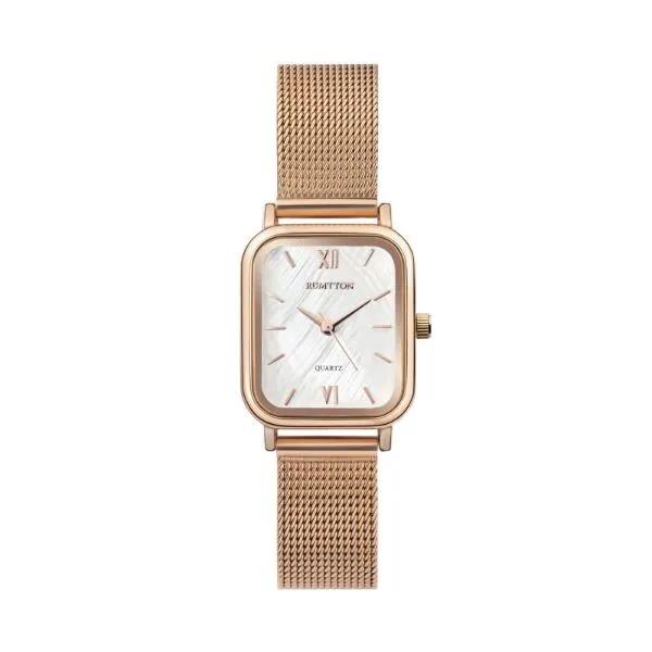 Women's Mesh Watch Rumton Harbor White Rose Gold