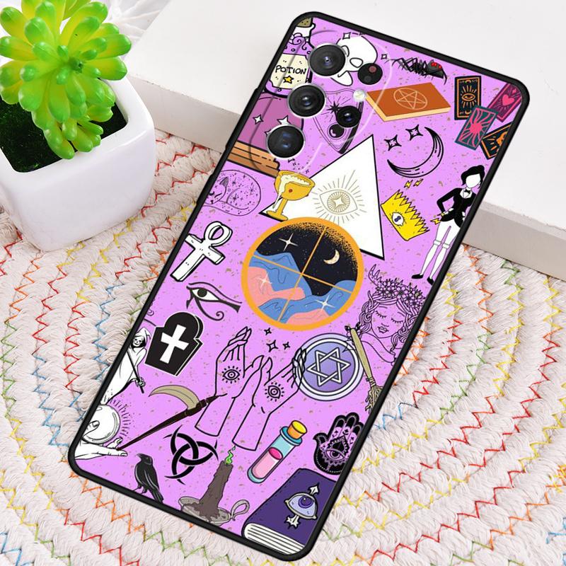 Custodia per Telefono in Silicone Goth Strega Pastello Girly per Samsung Galaxy note 10 pro S26 S25 S24 S23 S22 S21 Plus S25Ultra Capa Cover