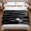 Tema Corse Automobilistiche Coperta Morbida Personalizzata Nome Personalizzato Stampa Testo Coperta Calda Decorazione Divano Casa Camera da Letto
