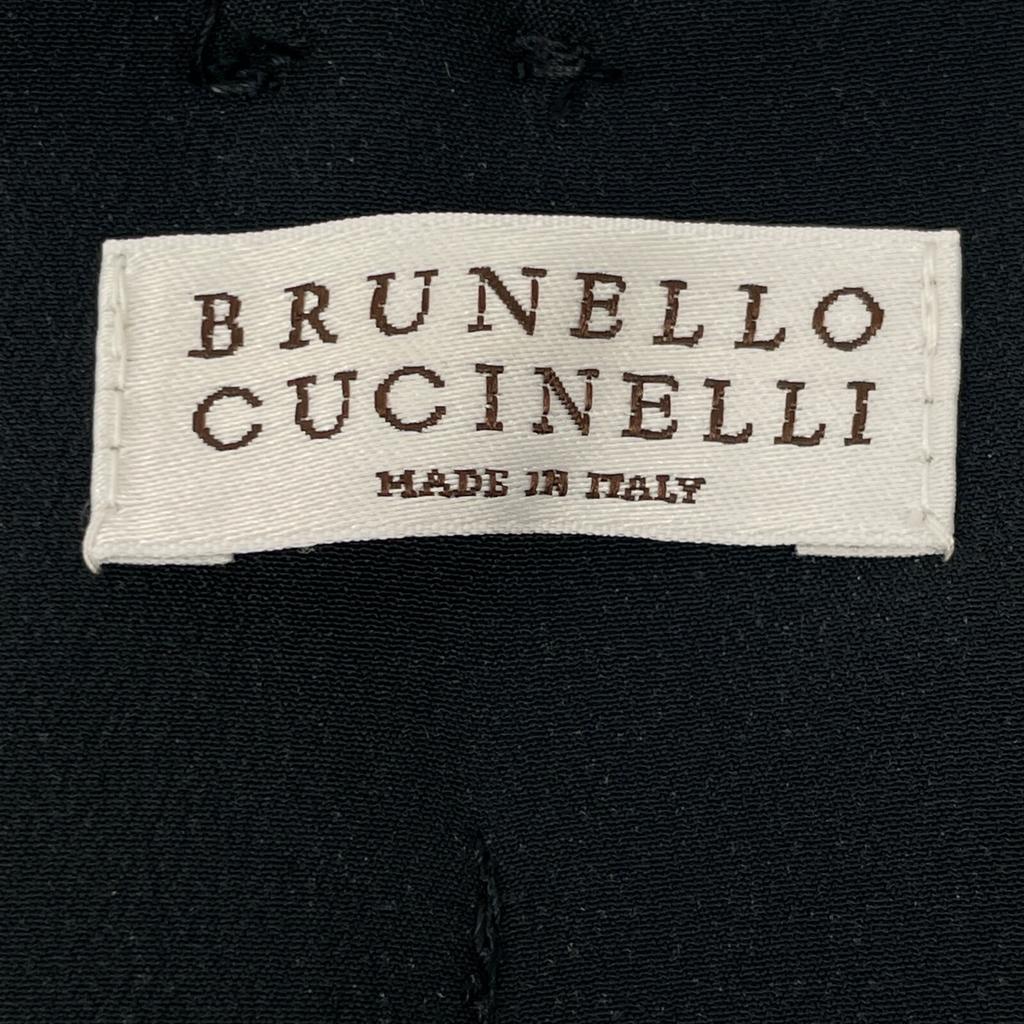 Brunello Cucinelli Navy 23 Years MP097P8239 Monile Decoration 1P Tapered Pants Bottoms 36 NavyUsed