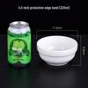 White Ceramic Edge Protection Bowls - 4.5 to 6 Inches, Ideal for Soup, Rice, or Congee