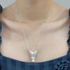 Vase Necklace Fashion Neck Jewelry Flower Bouquet Pendant Chain for Girls Ladies Mothers Girlfriends Wives Holiday Birthday