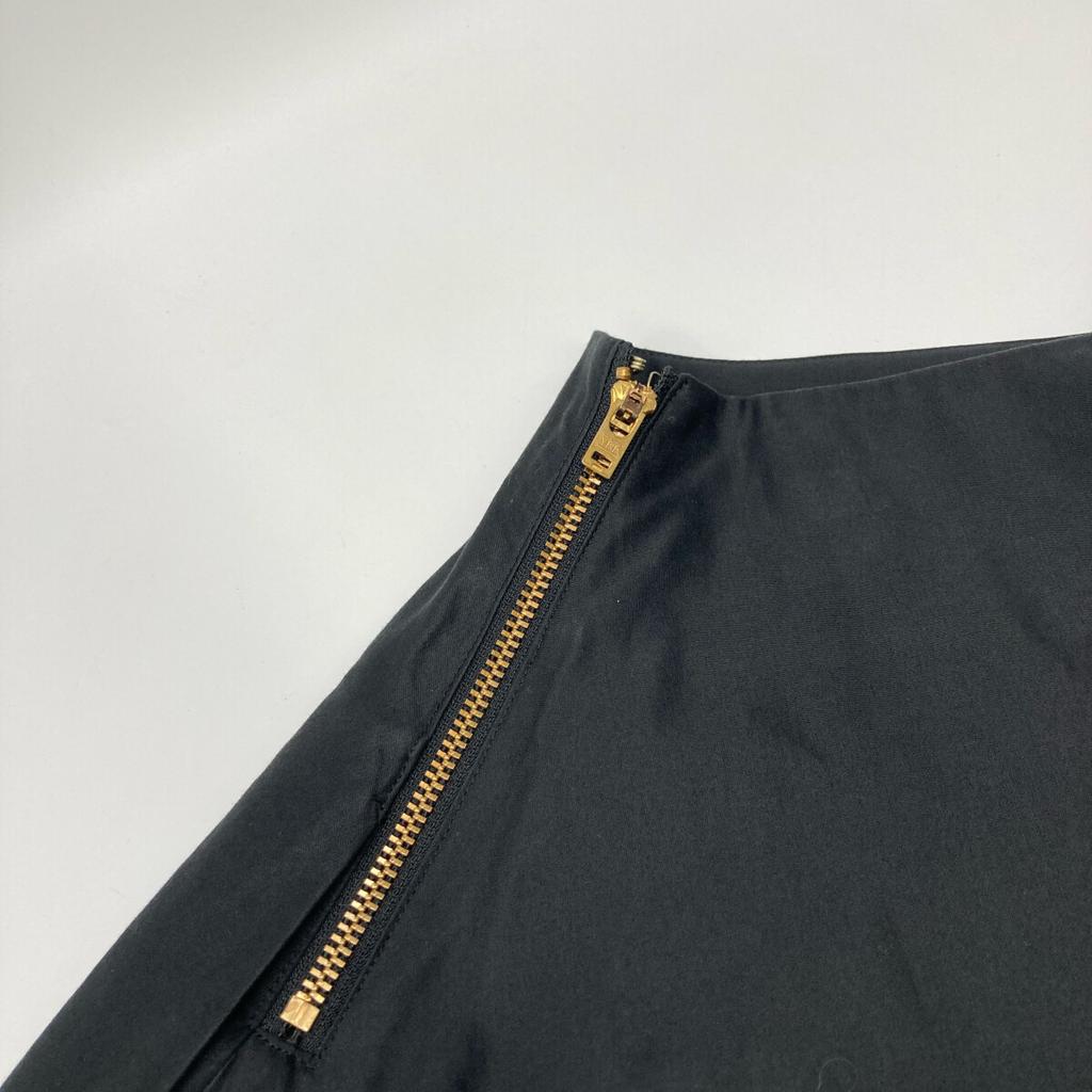 MADISON BLUE MB191-6028 Black Cotton Linen Flared Long Skirt Skirt XS blackUsed