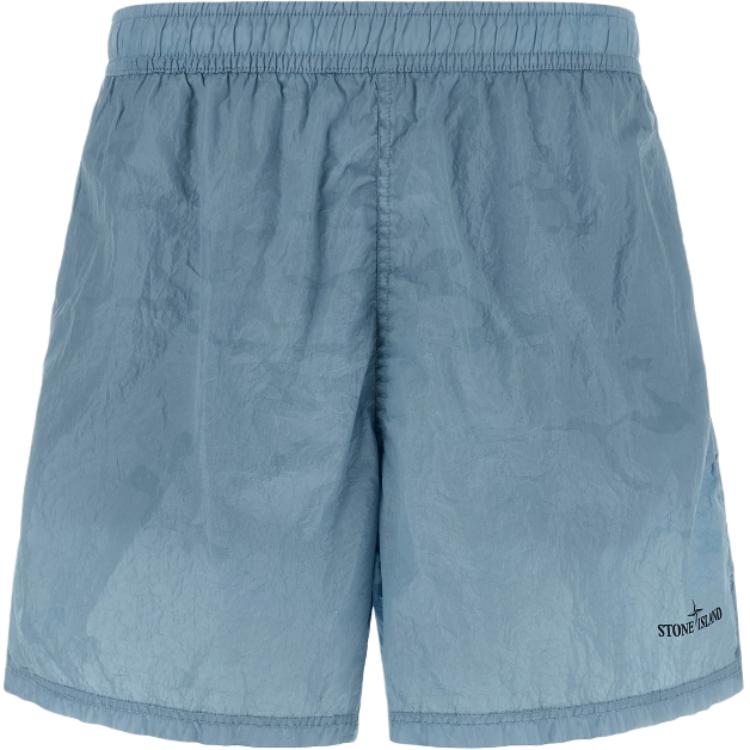 Stone Island Zomer 26 Selectie Serie Effen Kleur Tweekleurig Geplooid Elastisch Strandshort Heren shorts L1S15B100002S0E13V004A XL