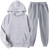 2026 Men's Athletic Track and Field Suit Men's/Women's Two Piece Running Suit Long Sleeve Pullover Hooded Sweatshirt+Sweatpants