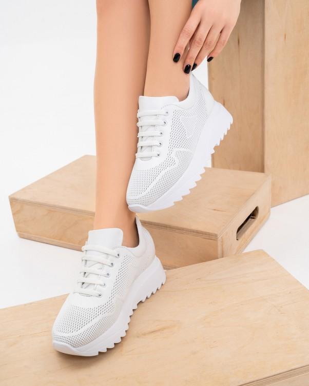 ISSA Plus sneakers i perforert skinn