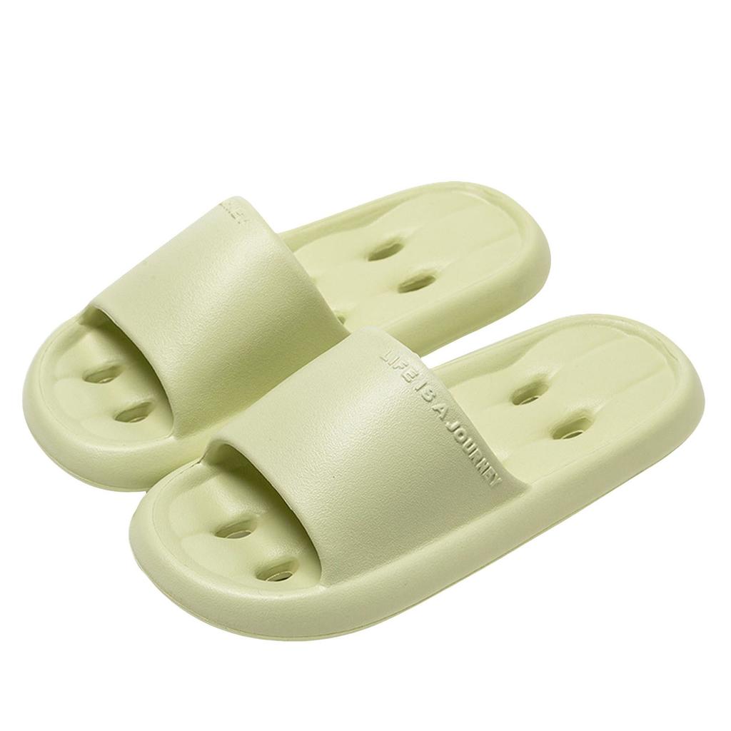 Pantoufles de Spa Ouvertes Unisexes pour Couple Salle de Bain Support de Voûte Plantaire Couleur Unie Chaussures Pantoufles Plates Pour Femmes
