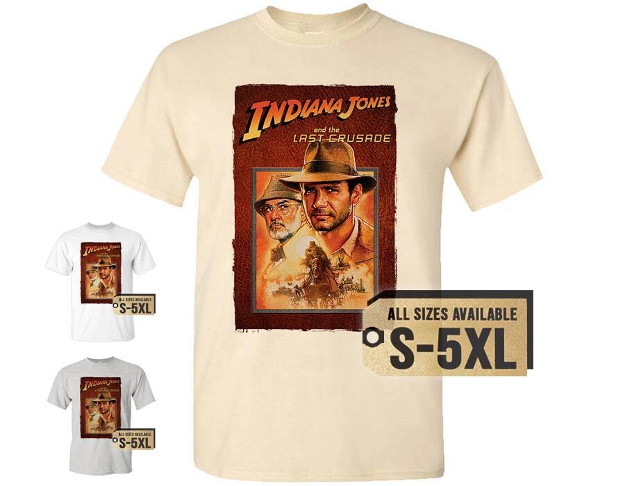 Indiana Jones and the Last Crusade V6 Movie T SHIRT White Natural Shirt S - 5XL 3XL