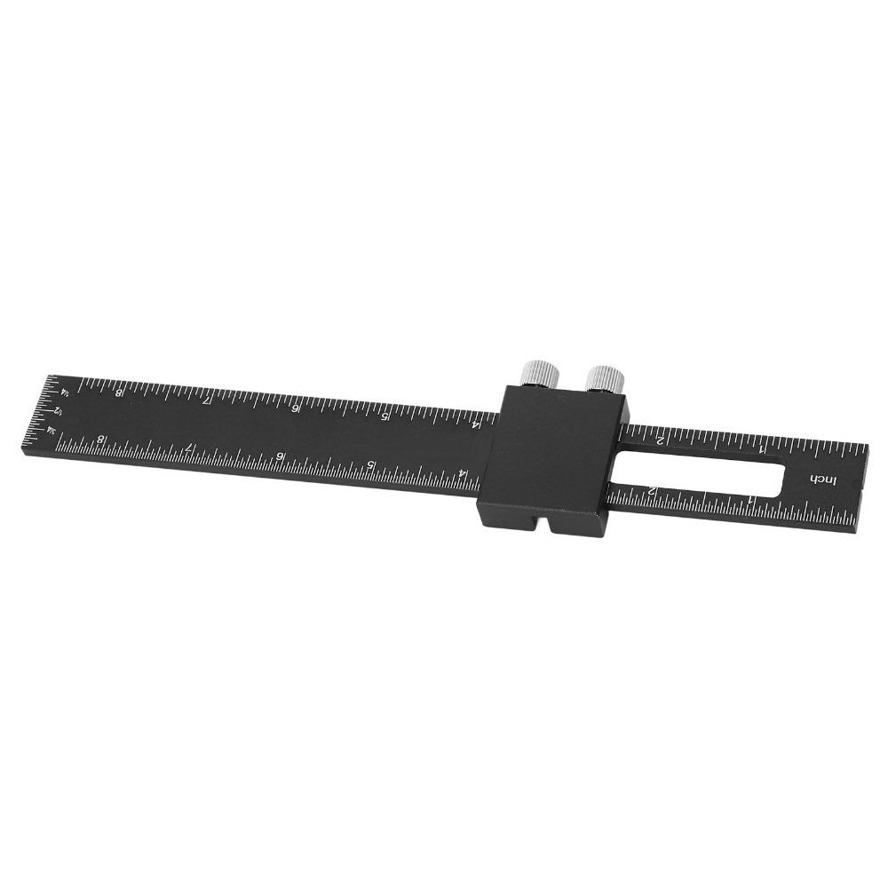 Aluminum Alloy Adjustable Slide Stop Ruler Slide Stop Precision Pocket Ruler For Engineers