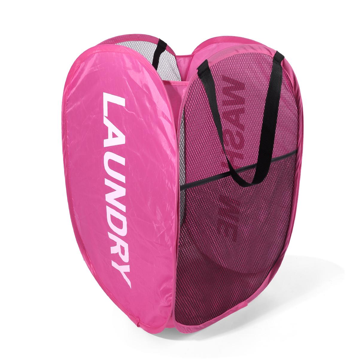 

Прочная переносная корзина для белья, складная корзина для белья, сетка для хранения одежды, подходит для ванной комнаты, прачечной, бизнеса, тра