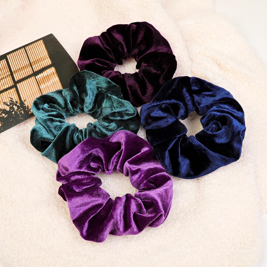 1/ 5pcs of Versatile and Classic Large Intestine Hair Rings, Tied Bun Hair Rings, Coiled Hair, Ponytail Hair Rope Hair Accessor