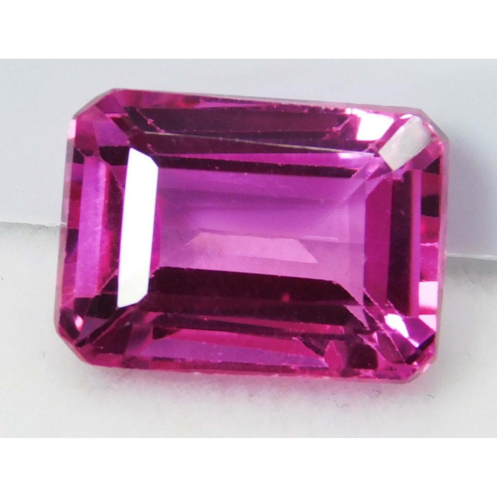 Finest Quality, Natural PINK Sapphire Emerald 10.56 Ct CERTIFIED Loose Gemstone