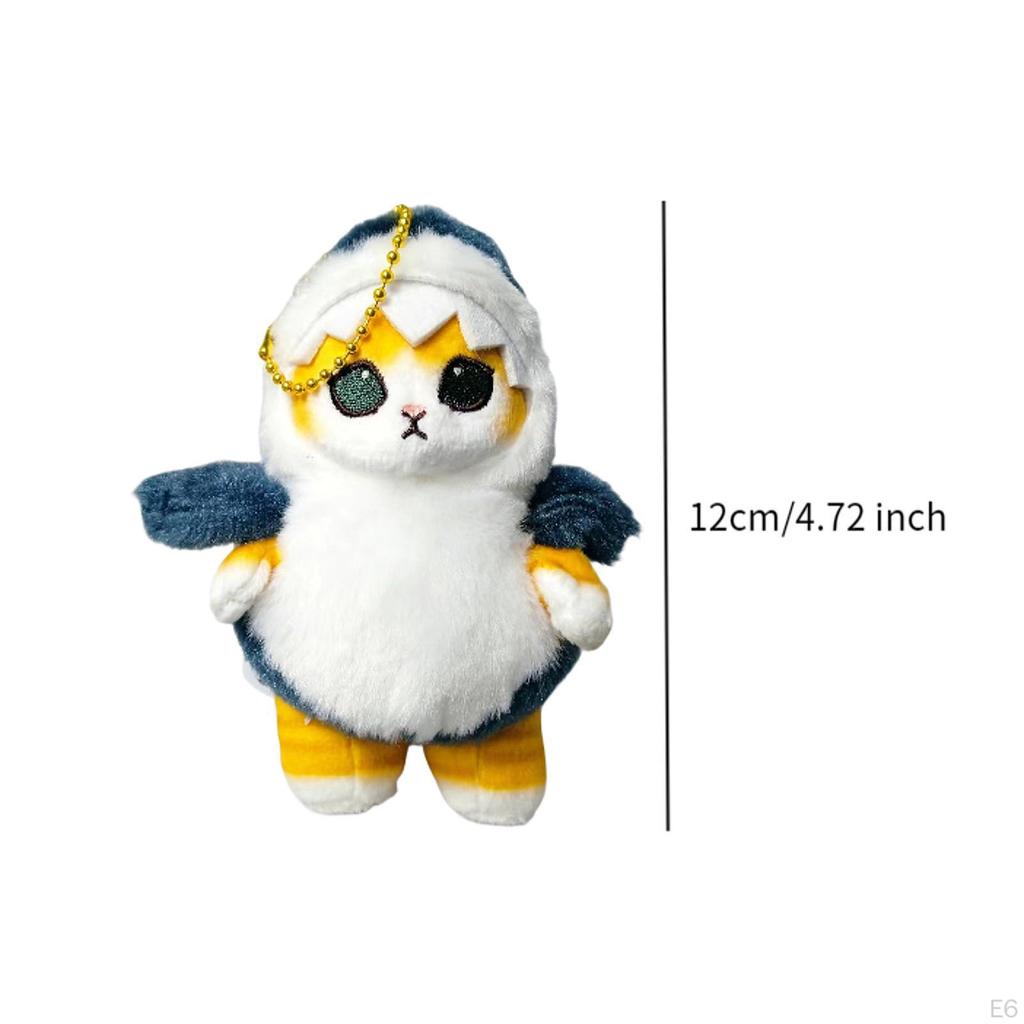 Plush Doll Keychain Cute Backpack Bag Pendant Keyrings for Girls Women Purse 12cm with Sea Lion