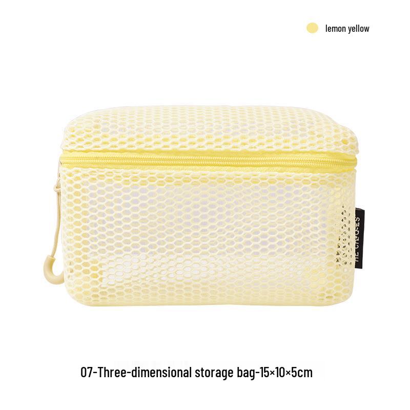 Dopamine Grid Dámská přenosná síťovaná kosmetická taška - Průhledná cestovní taška na toaletní potřeby a různé drobnosti