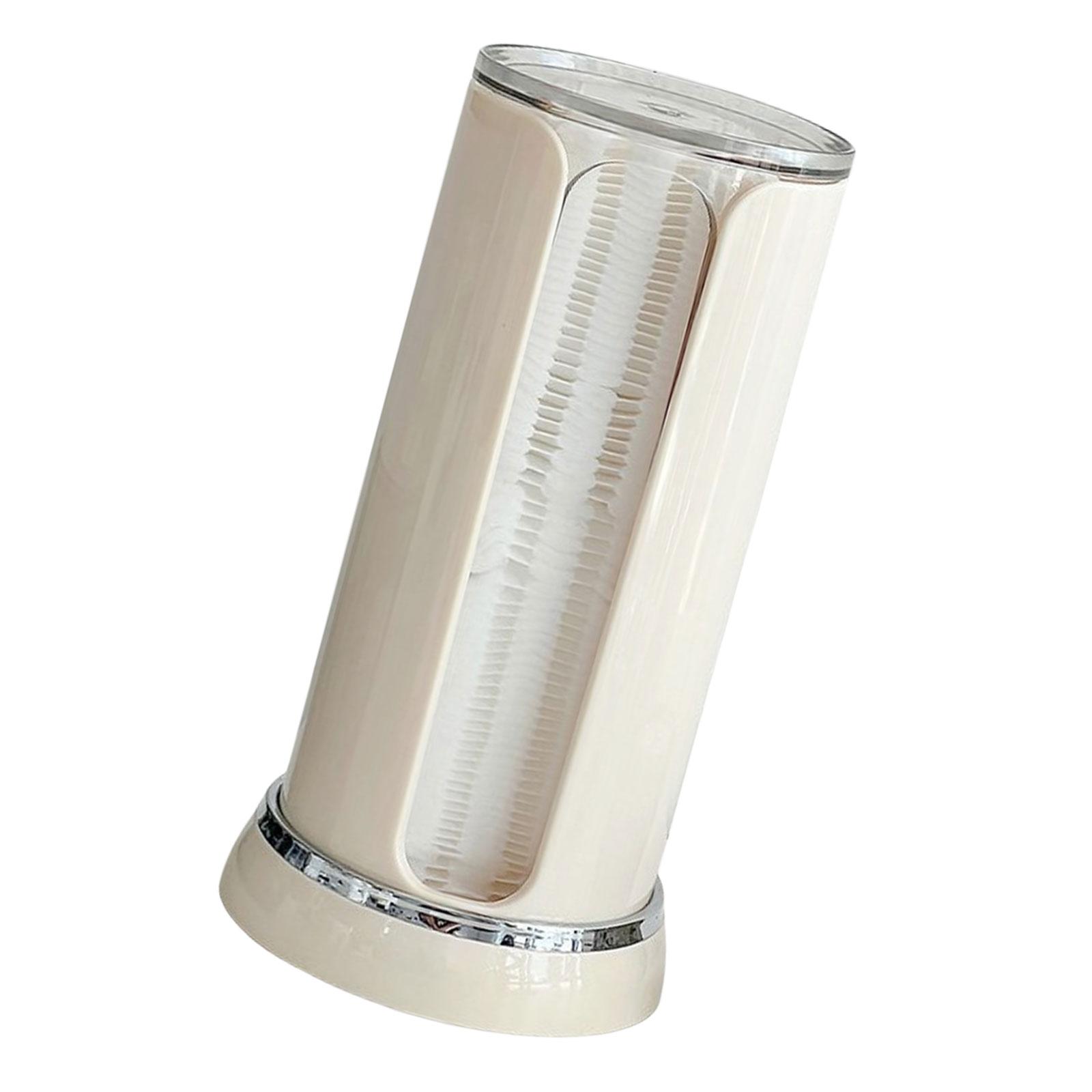 Durabl Cotton Sheets Holder Rotatable Cotton Pad/Sheet Holder Vanity Organizers for Makeup Station Organizing 2