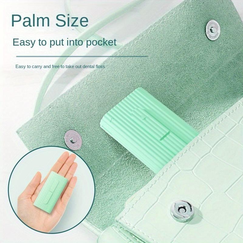 10pcs/box Reusable Dental Floss Stick With Portable Automatic Floss Dispenser Box Toothpick Fine Flosser For Travel