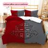 Toronto FC Pattern Bedding Quilt Set  Home Decoration  Gift (1 * duvet cover + 2 * pillowcase  without core)