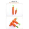 Cat Self-Play Carrot Teething Stick: Bite- & Scratch-Resistant Teaser Wand for Kitten Claw Grinding & Boredom Relief.