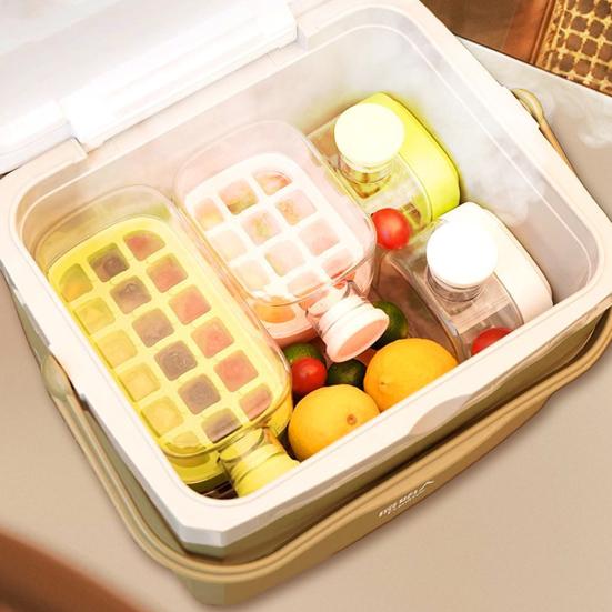 2 In 1 Ice Cube Mold Flexible Silicone Bottom Twist Demoulding Ice Tray with Straw Ice Cube Tray And Water Bottle Leakproof Portable Ice Water