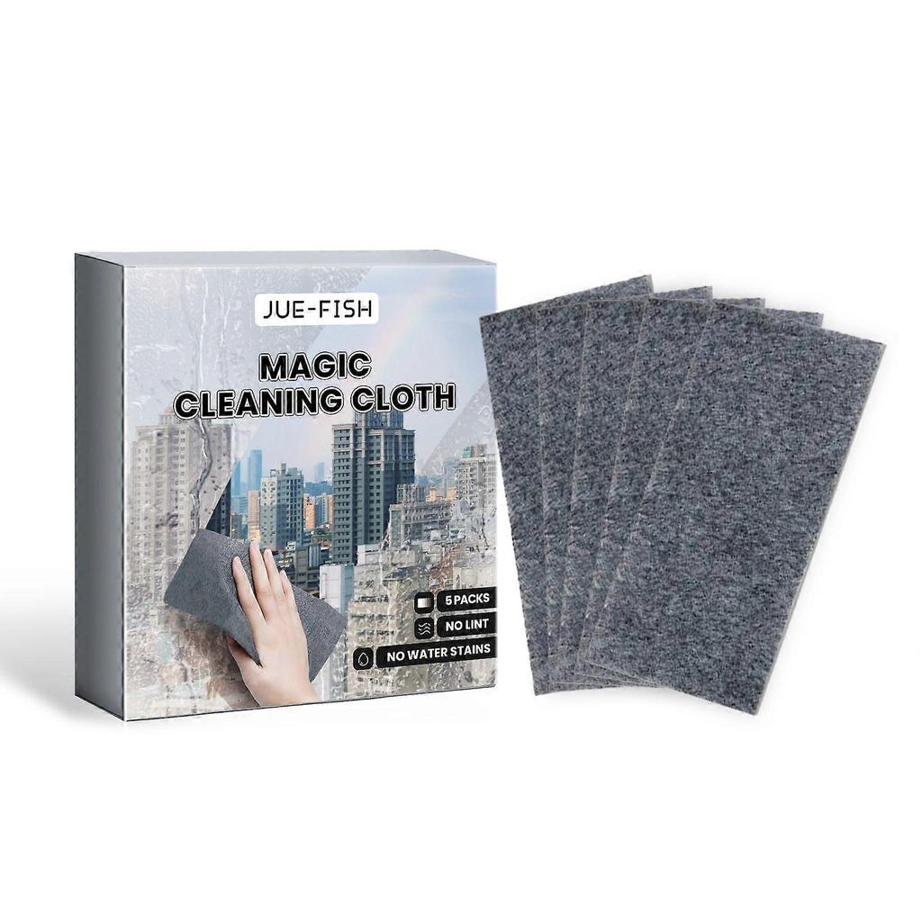 Limited time!!Jue-Fish Fiber Cleaning Cloth Smooth, Dual-Purpose For Wet And Dry Use, Ideal For Windows, Cups, Car Windshields, And Stain Removal