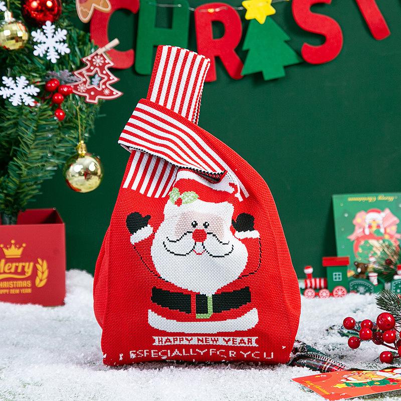 

Новий Різдвяний Подарунок Подарунковий Мішечок на Святвечір Мила В язана Сумка-Тоут Мішечок для Цукерок В язані Сумки Практична Сувенірна Пакувальна Сумка A13