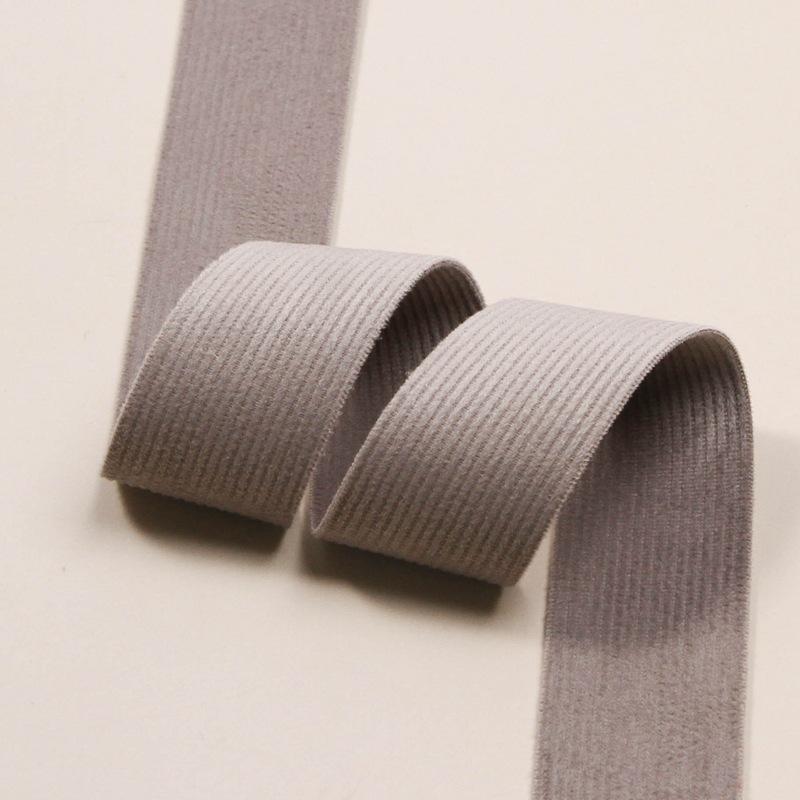 5yards Double Sided Soft Corduroy Ribbon for DIY Hair Bows Craft Accessories Clothing Material Wedding Gift Box Decoration