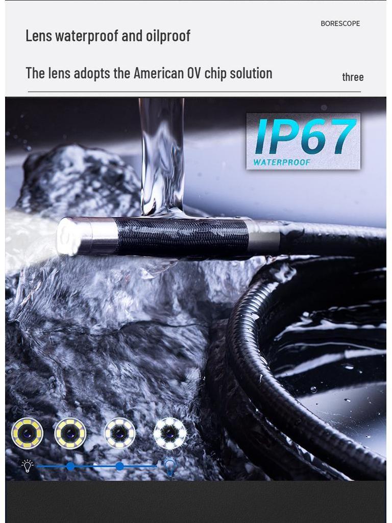 RALCAM High-Temperature Resistant 360° Rotating Auto Repair Industrial Endoscope