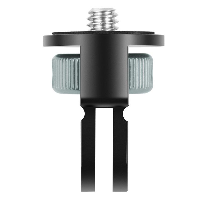 Aluminum 1/4 Inch Screw Tripod Adapter Mount Holder For Gopro 13 12 11 10 9 Insta360 X5 X4 DJI Action 5 Pro 4 Camera Accessories