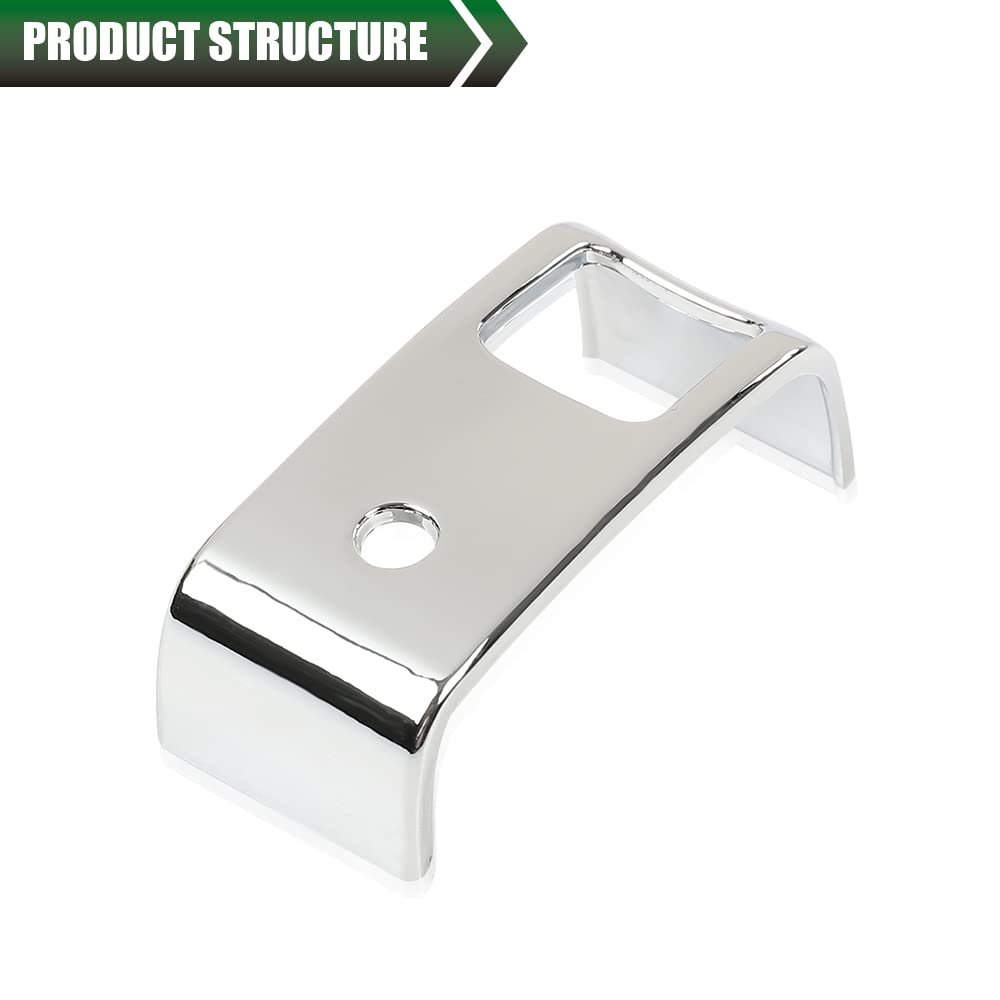 GRAND ORANGE Chrome Rocker Switch Covers Compatible with 2006+ Kenworth W900 T800 T660, 2 Opening Bezel Rocker Switch Cap Chrome 3pcs