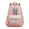 Zaino Stampato K-Pop Cartone Animato Anime per Studente Ragazzo Ragazza Zaino Scolastico Borsa per Libri Regalo Bambino Donna Grande Capacità Impermeabile Borsa da Viaggio Mochila