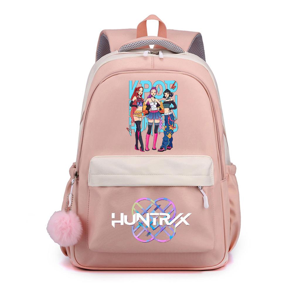 Zaino Stampato K-Pop Cartone Animato Anime per Studente Ragazzo Ragazza Zaino Scolastico Borsa per Libri Regalo Bambino Donna Grande Capacità Impermeabile Borsa da Viaggio Mochila