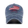 Washed Baseball Cap Vintage American Flag Embroidered Usa Cap Versatile Outdoor Sun Hat