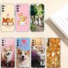 RE20 Niedlicher Corgi Hund Transparente Handyhülle für Motorola Moto G7 G8 G9 G84 G85 G73 G24 G15 Z2 Play Power Plus