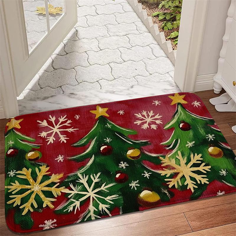 Retro Car Pattern Printed Floor Mat, Absorbent Foot Mat, Entrance Door Mat, Living Room Small Carpet, Soft and Comfortable