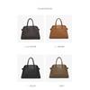 Women's bag 2025 new lychee pattern first layer cowhide shell bag large capacity niche commuting single shoulder diagonal hanging handbag