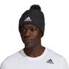 Adidas Recon Ballie One Size Men's Pom-Pom Beanie, Black/Gray-Six Marl/Black/White,